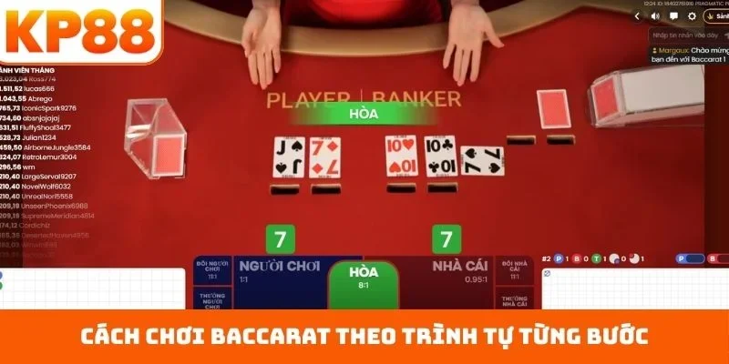 Cách Chơi Baccarat Đơn Giản Theo Quy Tắc Chuẩn KP88 2 Cách chơi baccarat theo trình tự từng bước