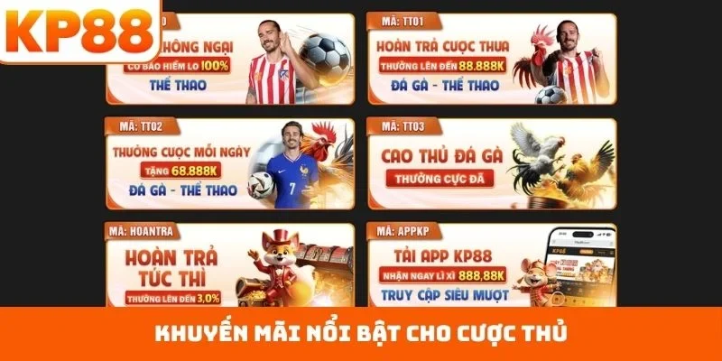 Khuyến mãi nổi bật cho cược thủ