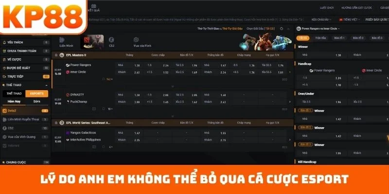 Cá Cược Esport - Bắt Trọn Khoảnh Khắc Vinh Quang Từng Trận 1 Lý do anh em không thể bỏ qua cá cược esport