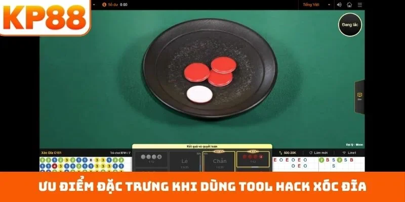Tool Hack Xóc Đĩa - Cách Chinh Phục Mọi Giới Hạn May Mắn 1 Ưu điểm đặc trưng khi dùng tool hack xóc đĩa